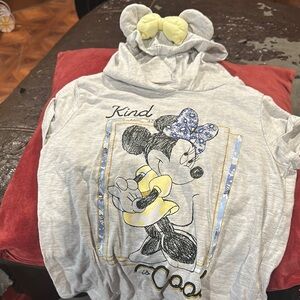 Disney Minnie Mouse Gray Hoodie for Kids